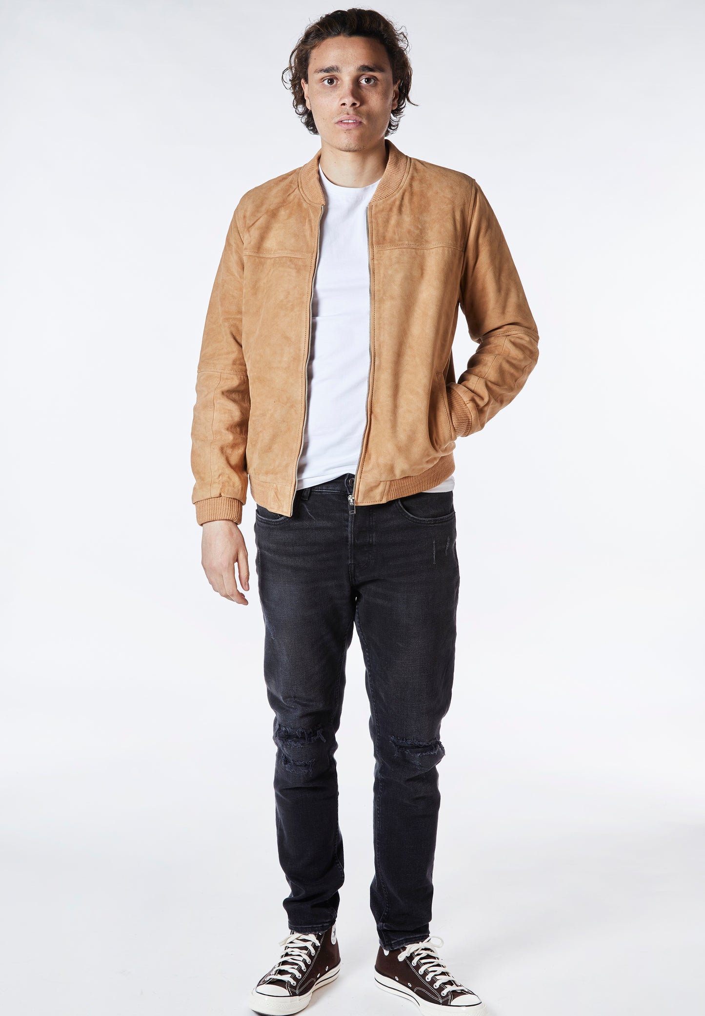 Real Suede Mikey Bomber Jacket