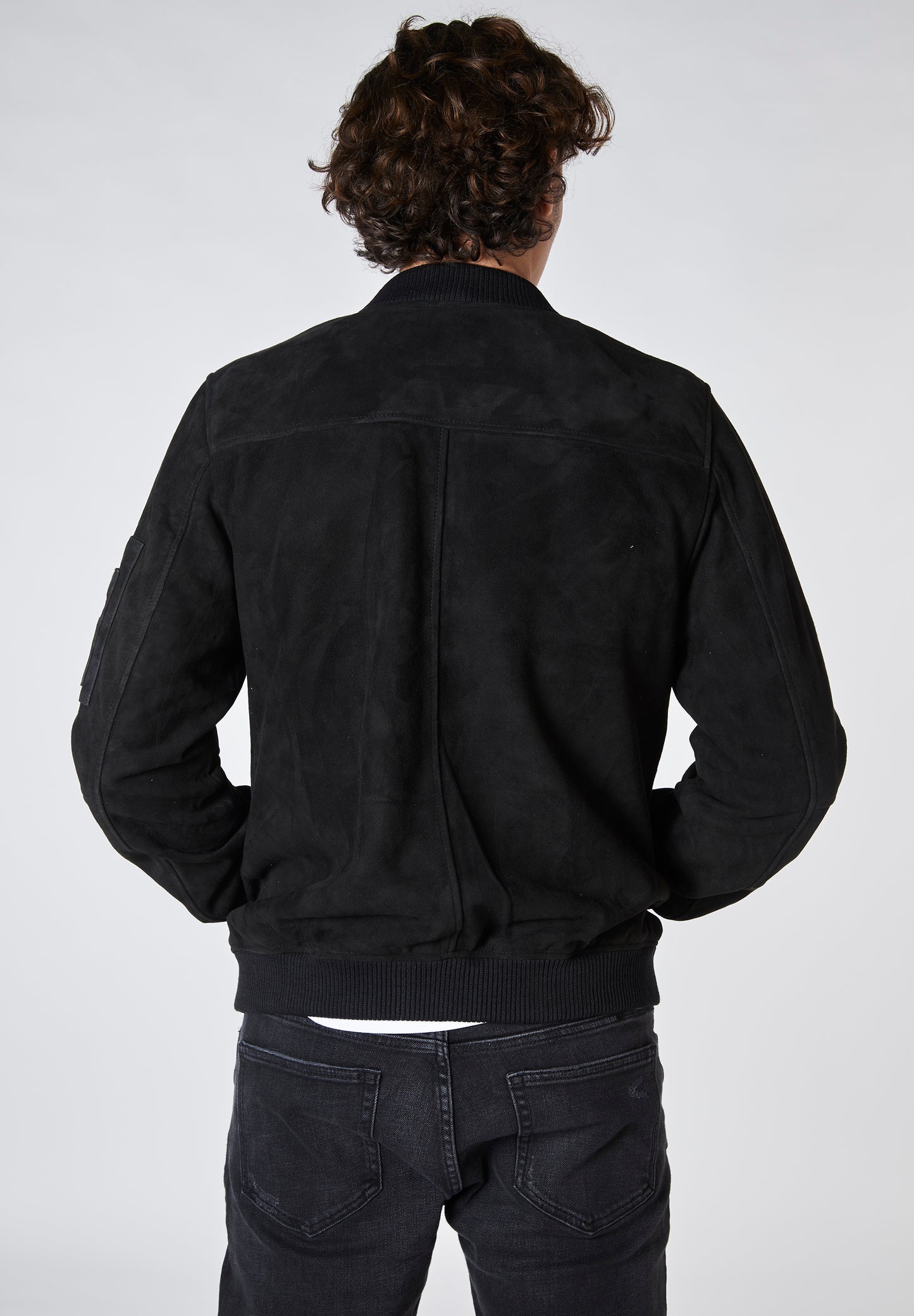 Real Suede MA1 Bomber Jacket