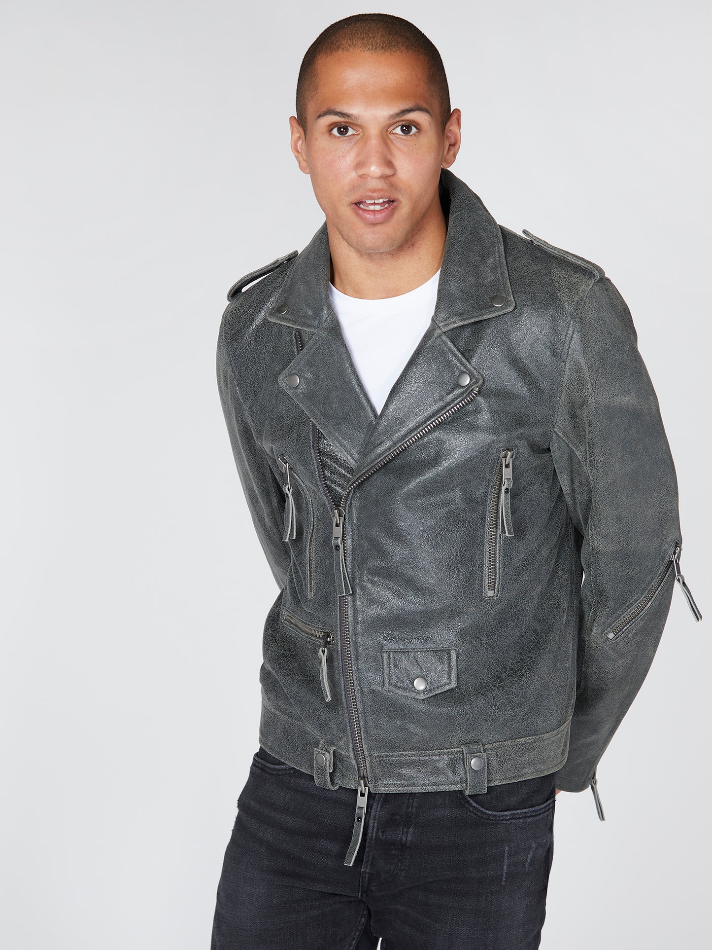 Statement Leather Biker Jacket