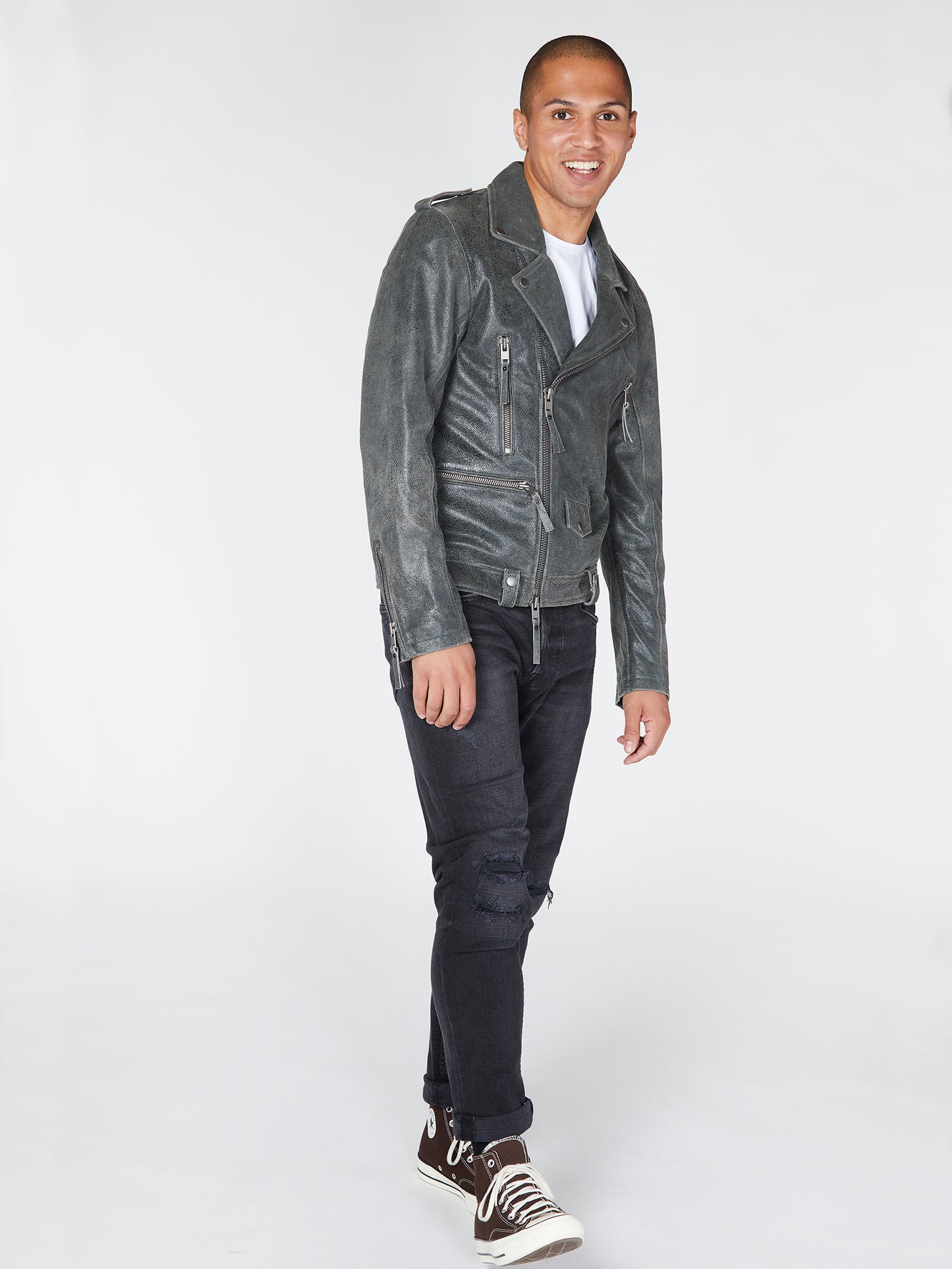 Statement Leather Biker Jacket