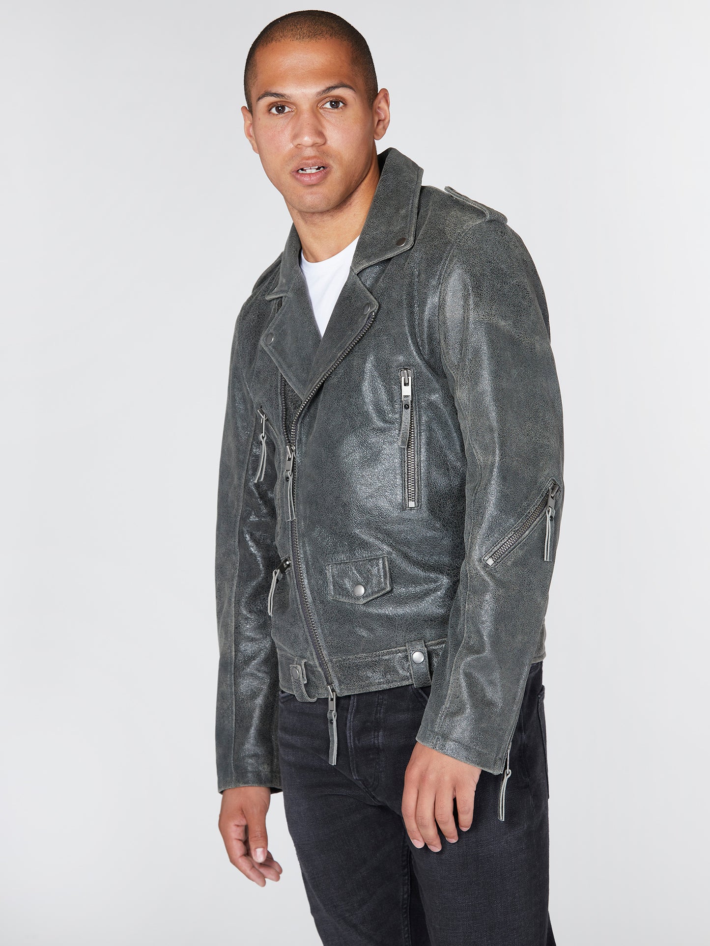 Statement Leather Biker Jacket