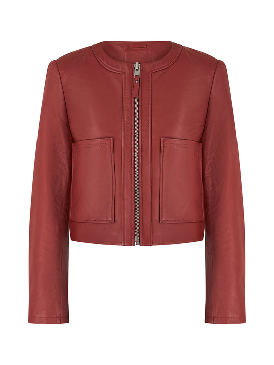 Nova Red Leather Jacket