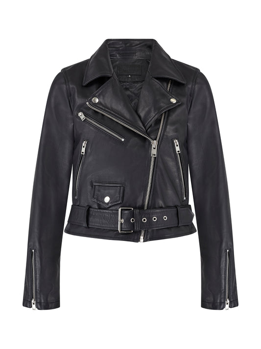 Savanna Leather Biker Jacket