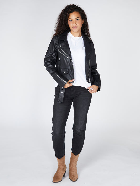 Leather Savanna Biker Jacket