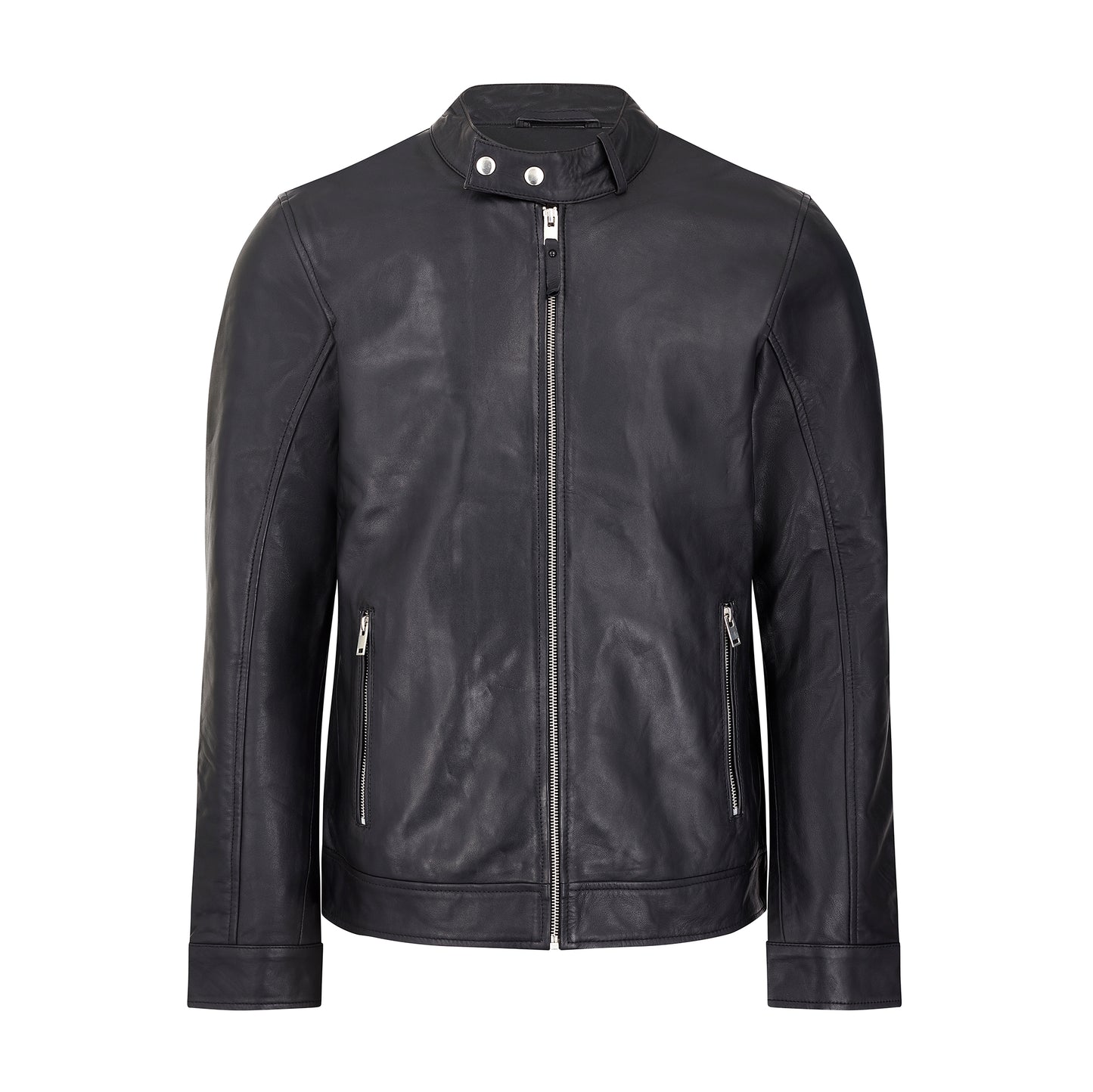 Real Leather Racer Jacket