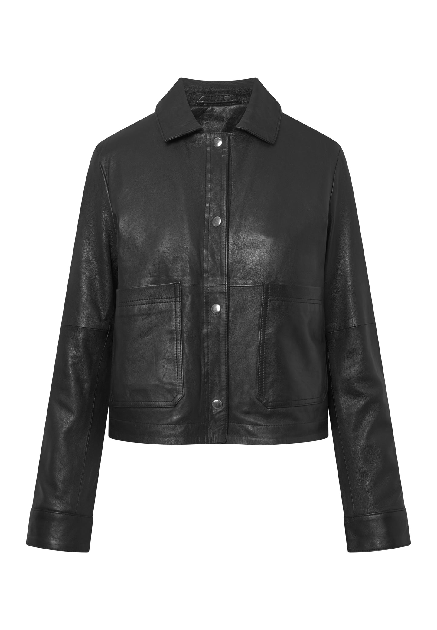 Real Leather Evie Worker Jacket