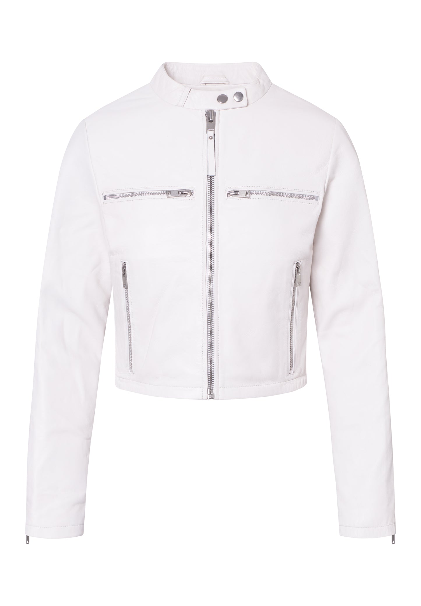 Leather Minimal Racer Jacket