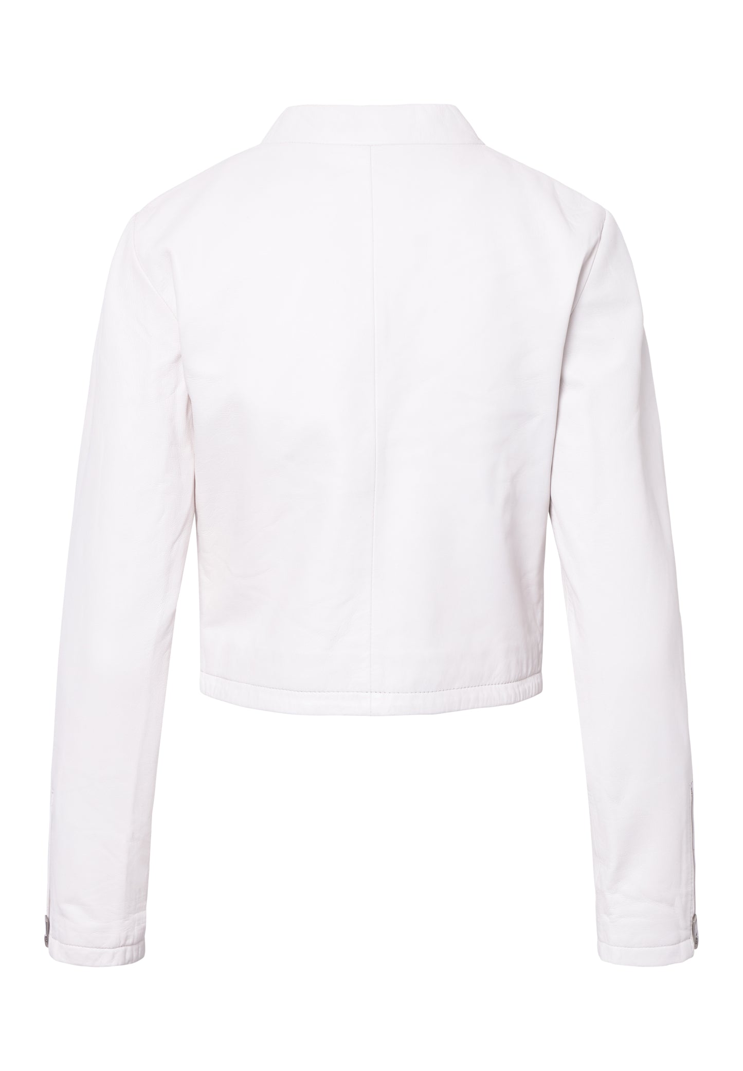 Leather Minimal Racer Jacket