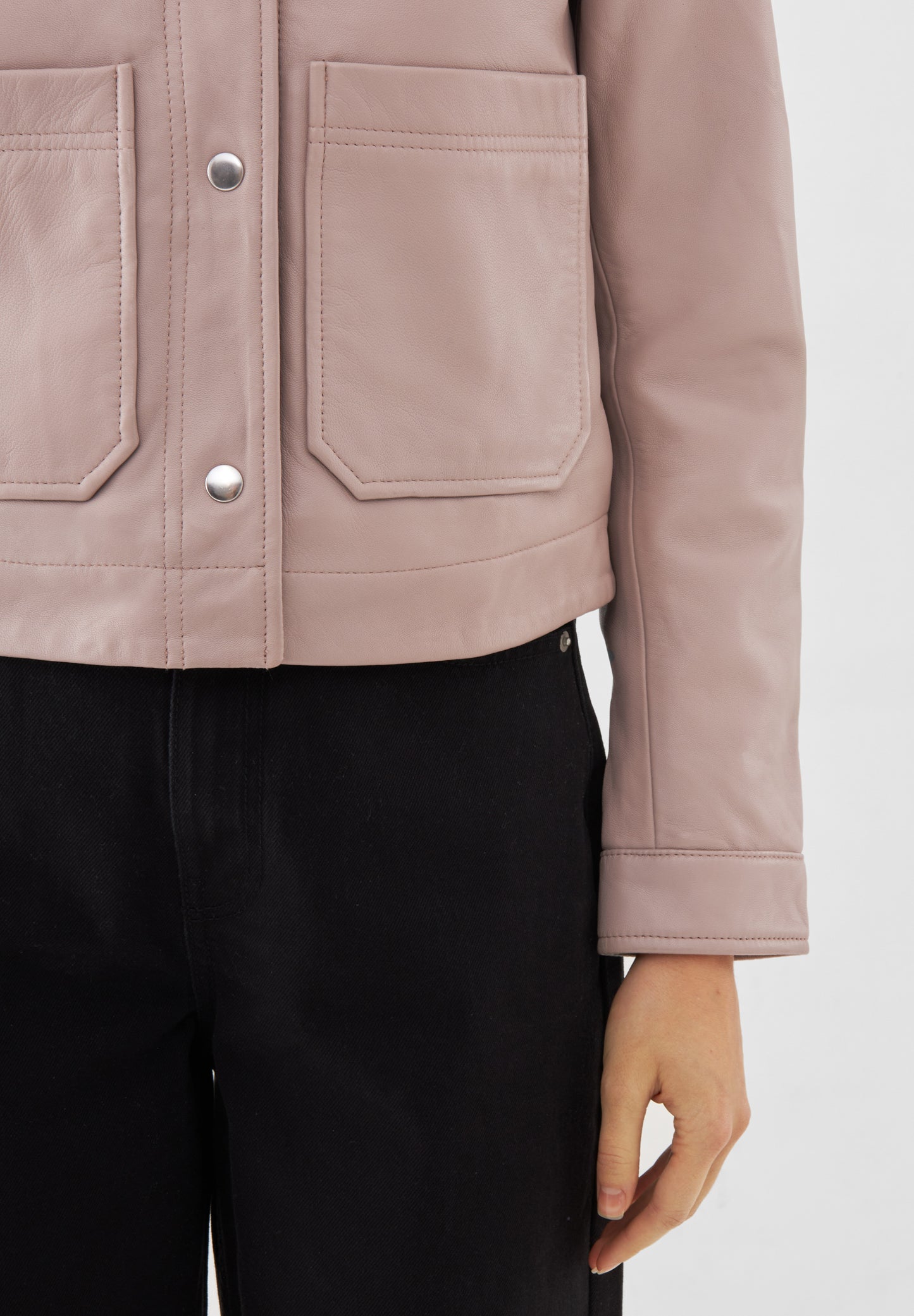 Real Leather Evie Worker Jacket