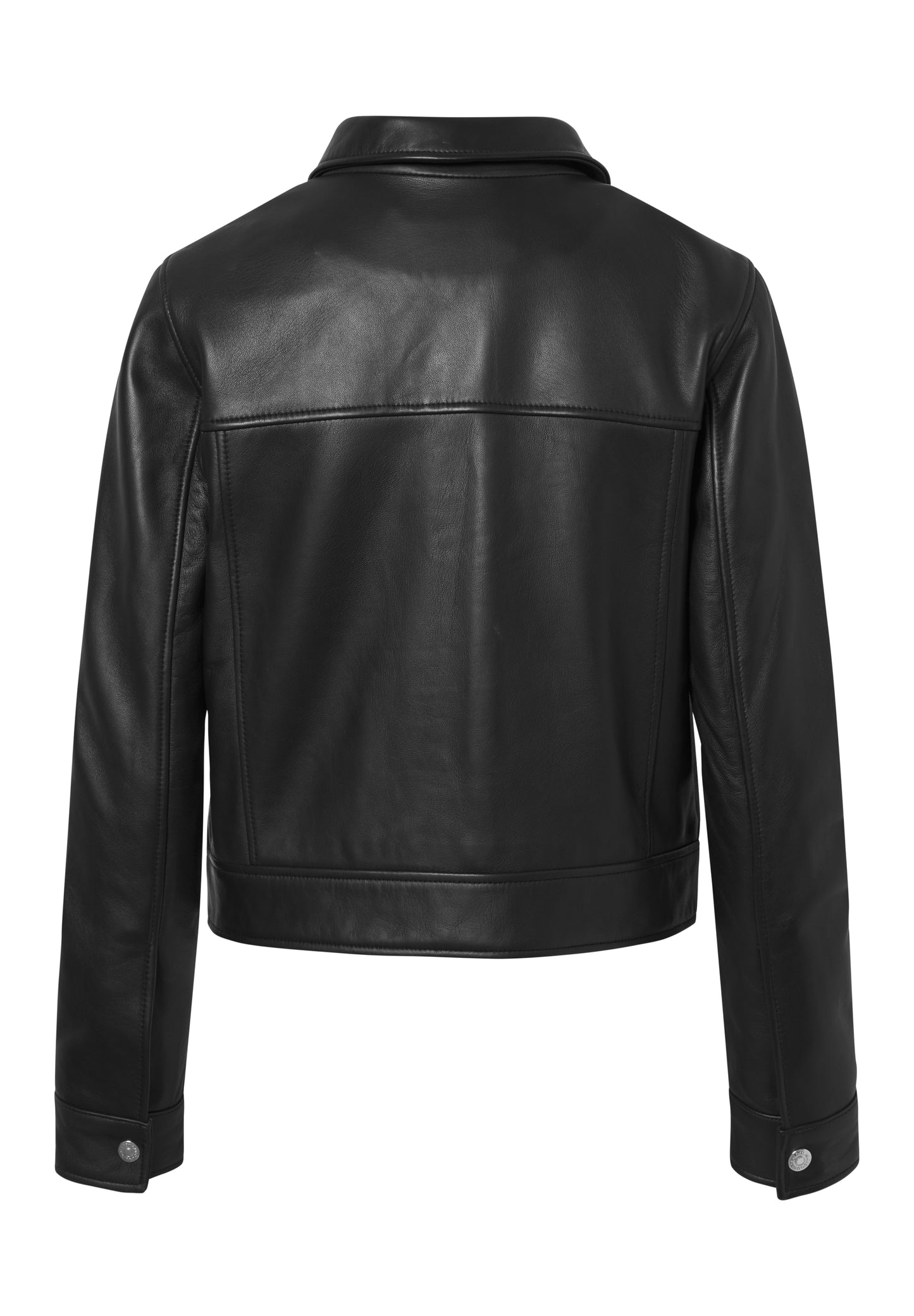 Real Leather Trucker Jacket