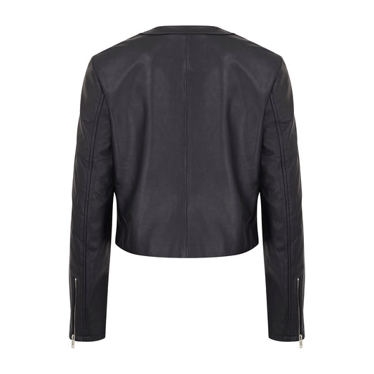 Nova Black Leather Jacket