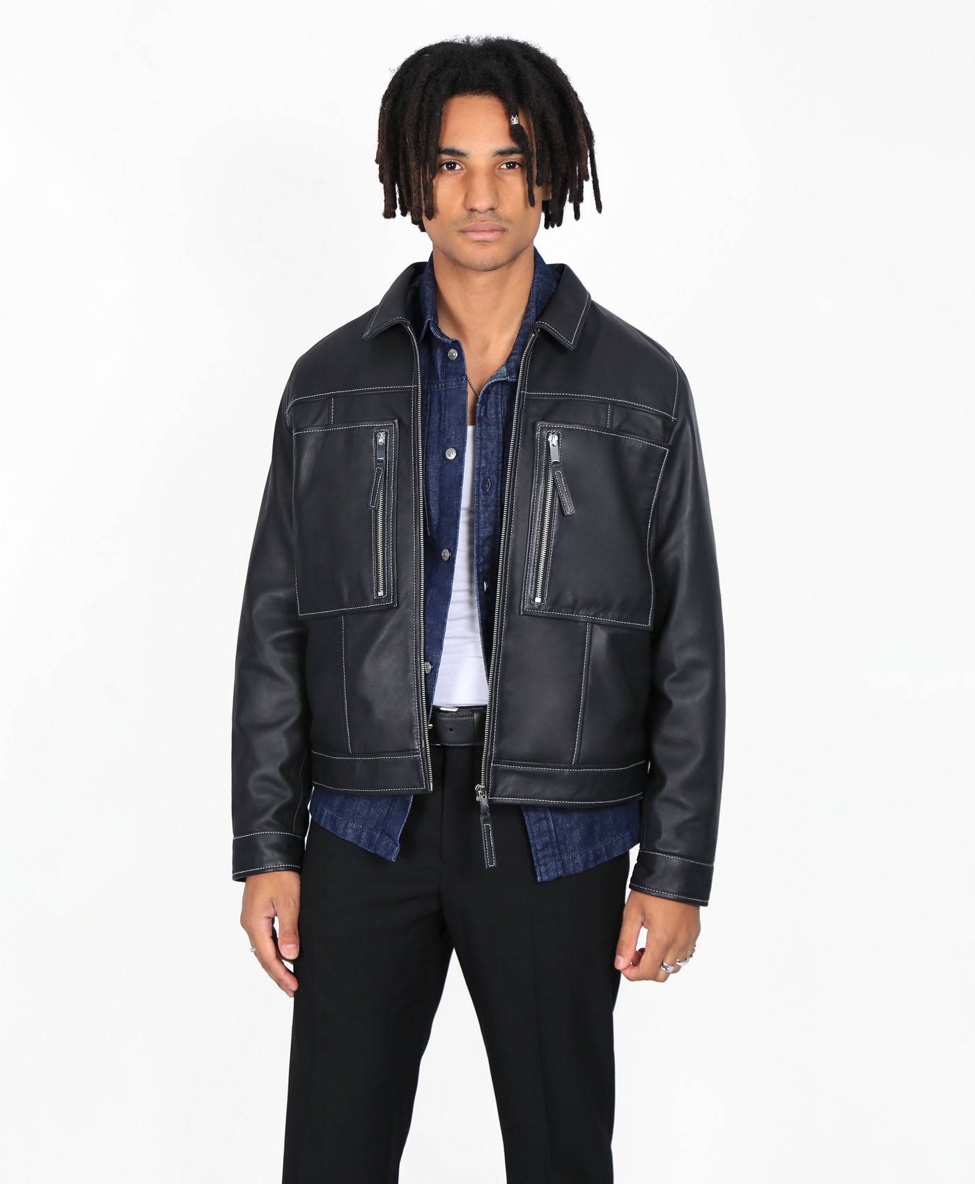 Contrast Stitch Jacket – Bolongaro Trevor
