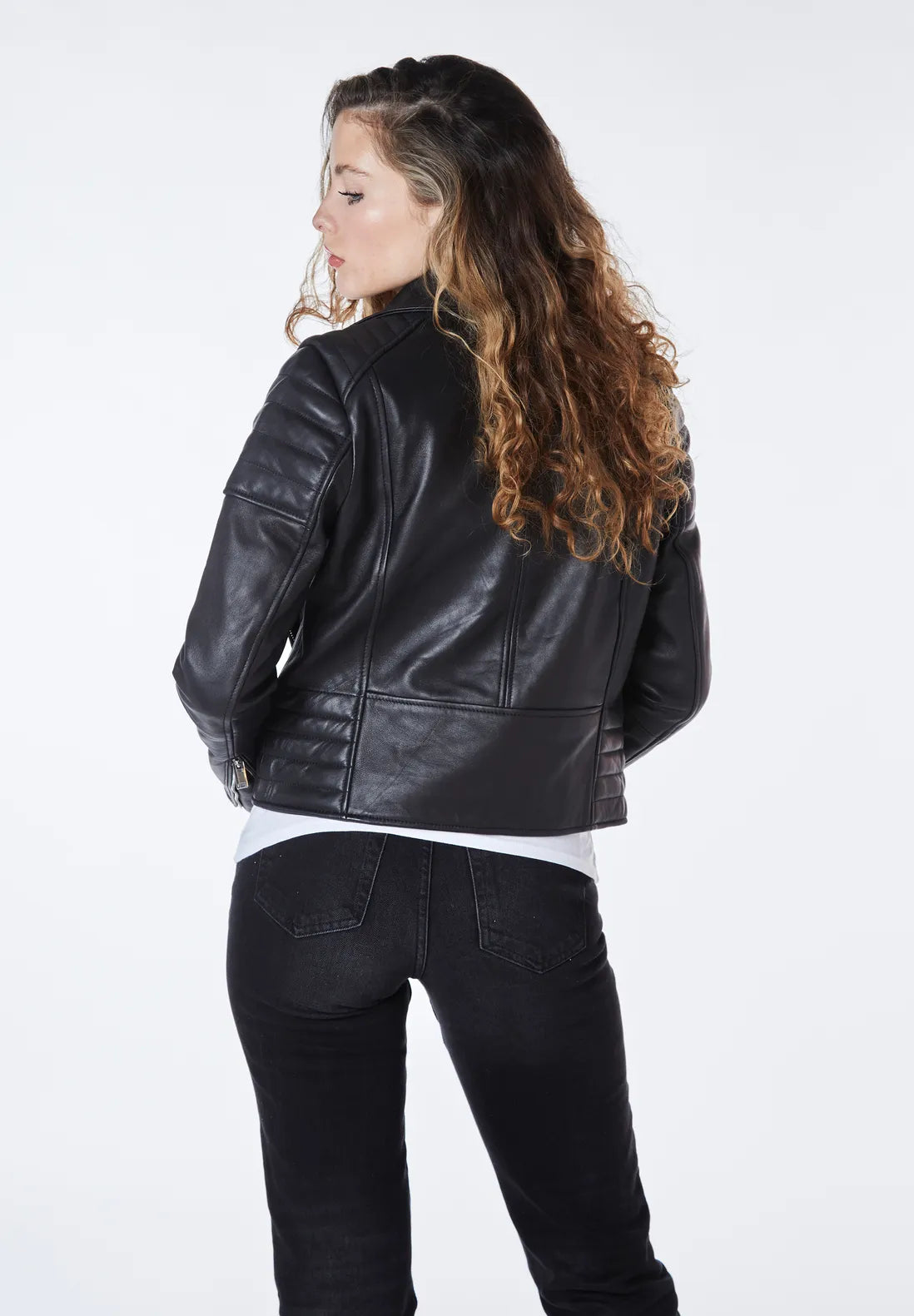 Real Leather Jasmine Biker Jacket