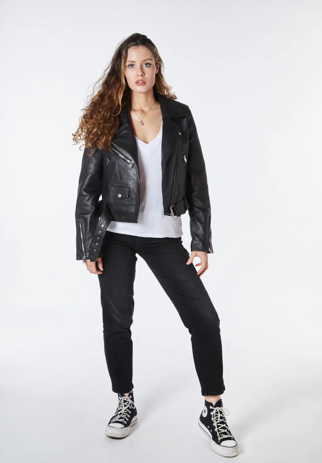 Real Leather Savanna Biker Jacket