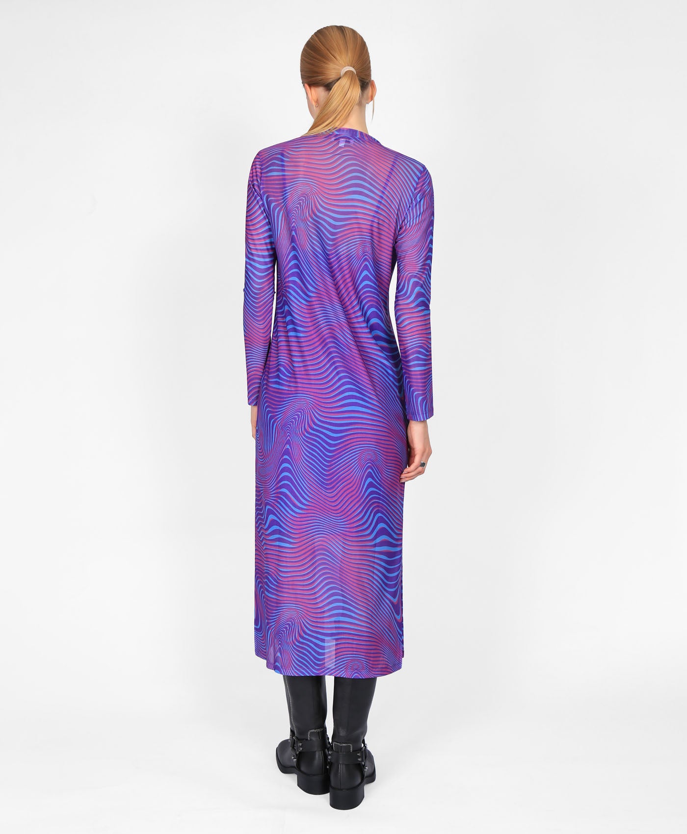 Printed Midi Dress In Multi