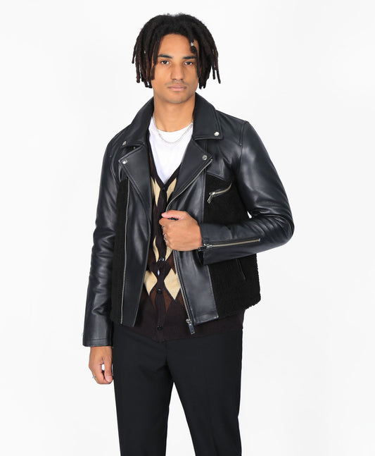 Western Leather Biker Jacket