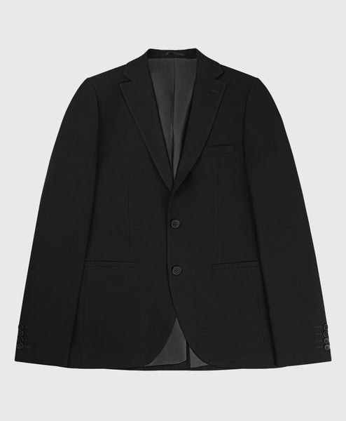 Wedding Plain Skinny Suit Jacket Black – Bolongaro Trevor