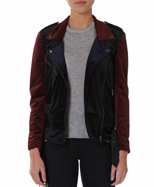 Vortex Velvet Biker Jacket