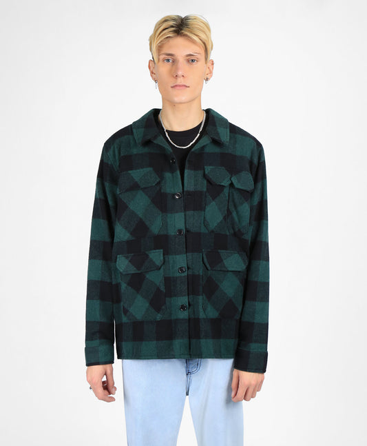 Patchwork Checked Overshirt