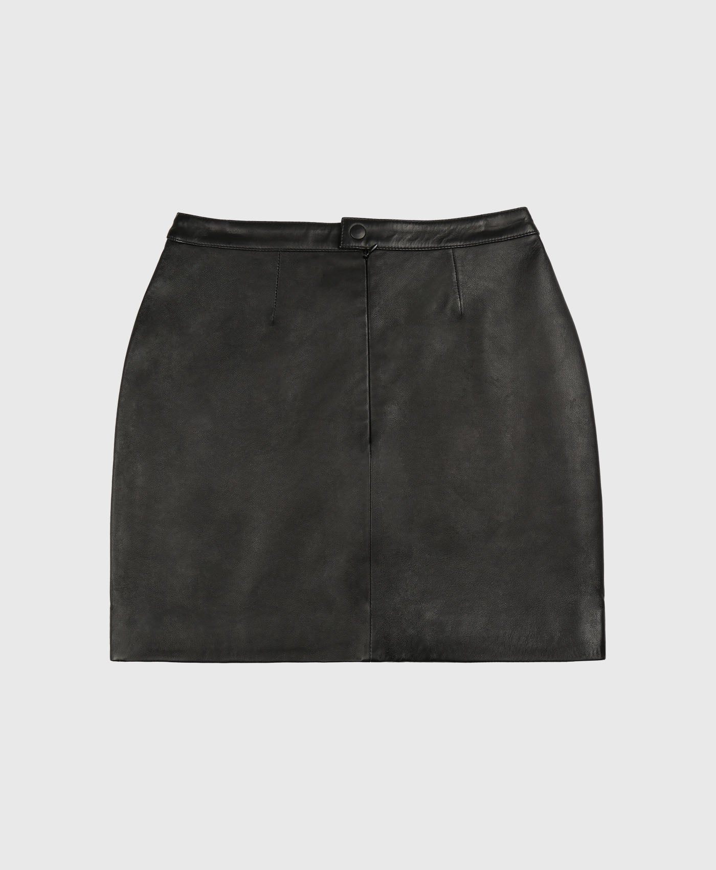 Leather Raven Mini Skirt