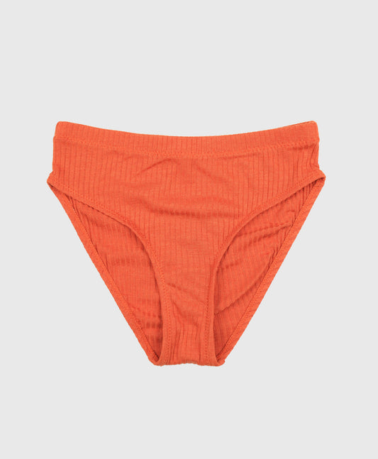 Ribbed Jersey High Leg Brief