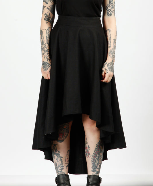 Noir Asymmetric Skirt